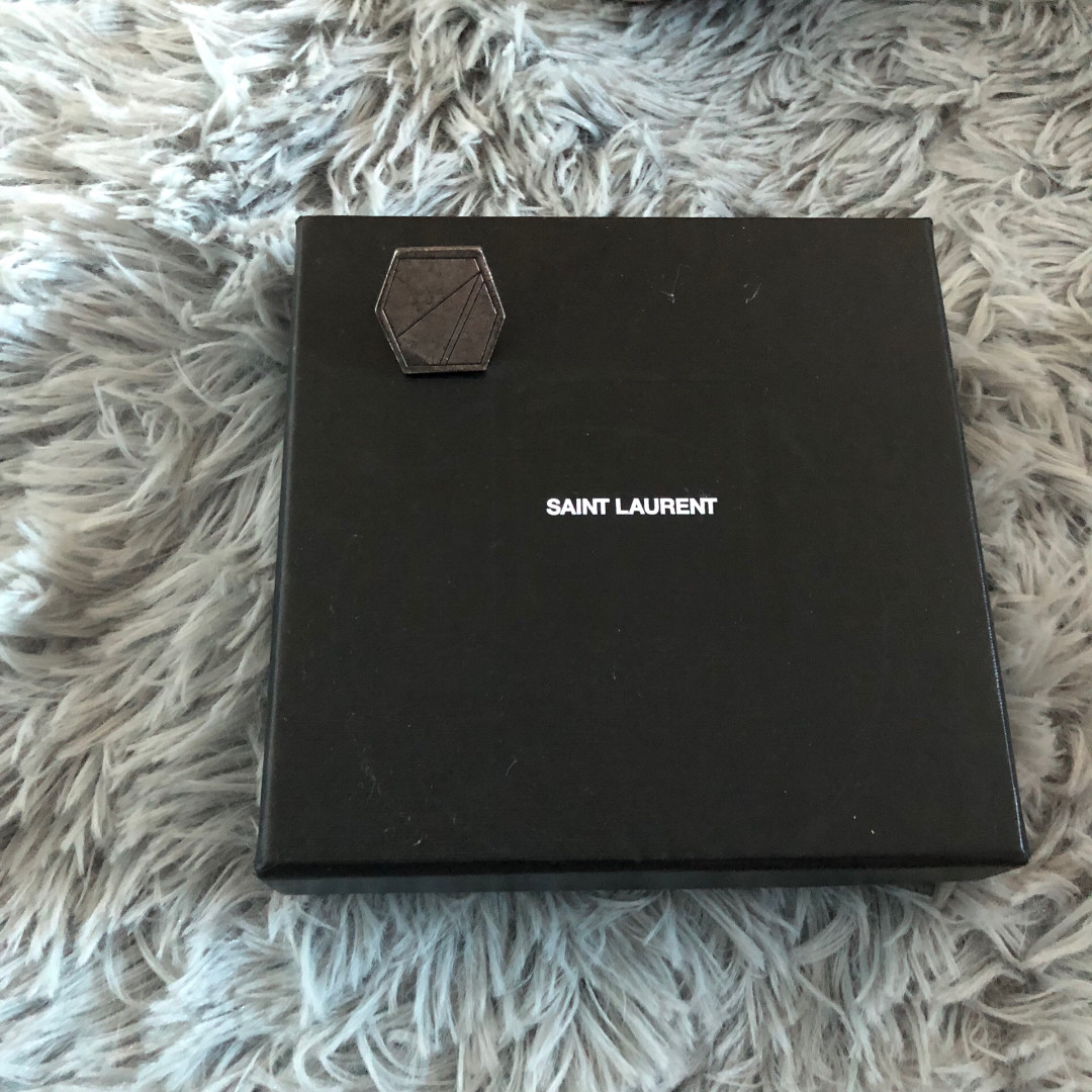 Saint Laurent Lipstick Lighter Shield Brooch — detail