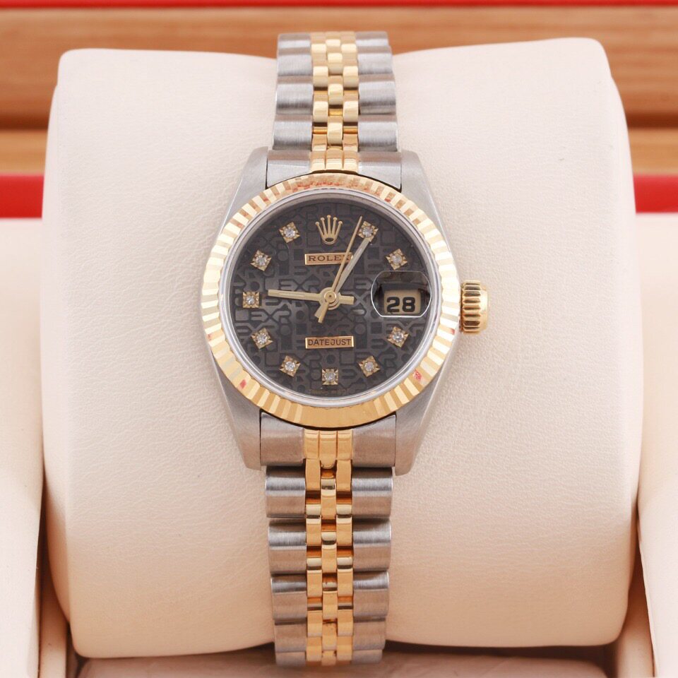 [9.5新]劳力士69173日志型后镶钻电脑面自动机械女表a91215011