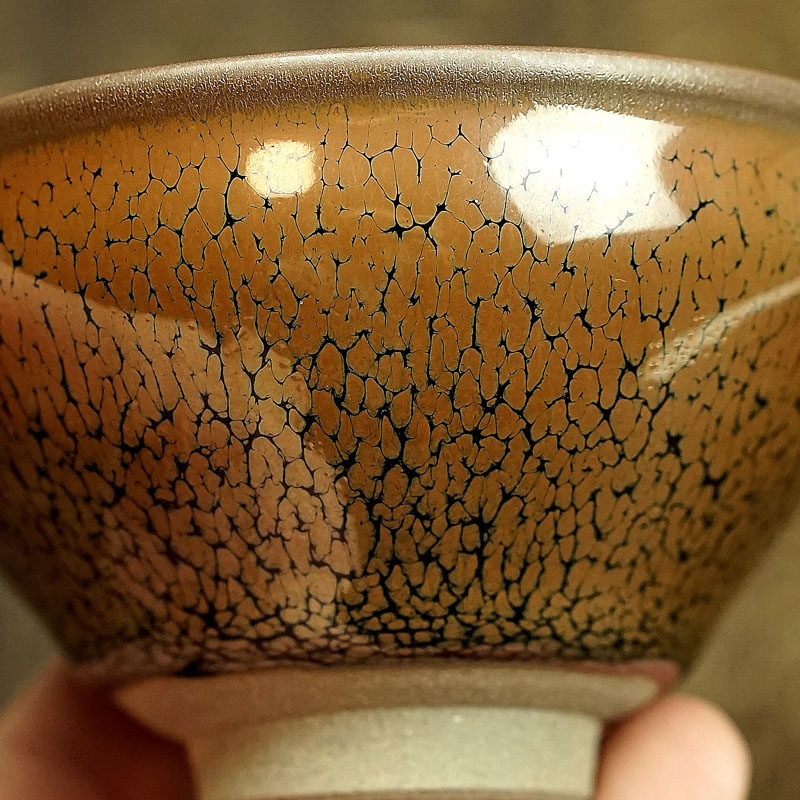 【鹧鸪斑】釉色清新 玻化好 层次佳 建盏名家 邓年青 口径8.8 p19