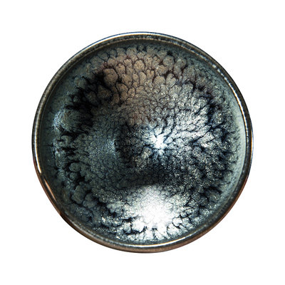 陈贤聪 【手工百花灯盏】9.5cm瓷器陶器 景真堂 建阳建盏