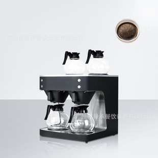 双头商用咖啡机美式滴滤咖啡跨境出口家用半自动滴漏式萃取咖啡机