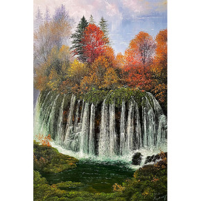 【拍卖】朝鲜油画 一级画家 崔明星《风景》 客厅书房装饰画成交价
