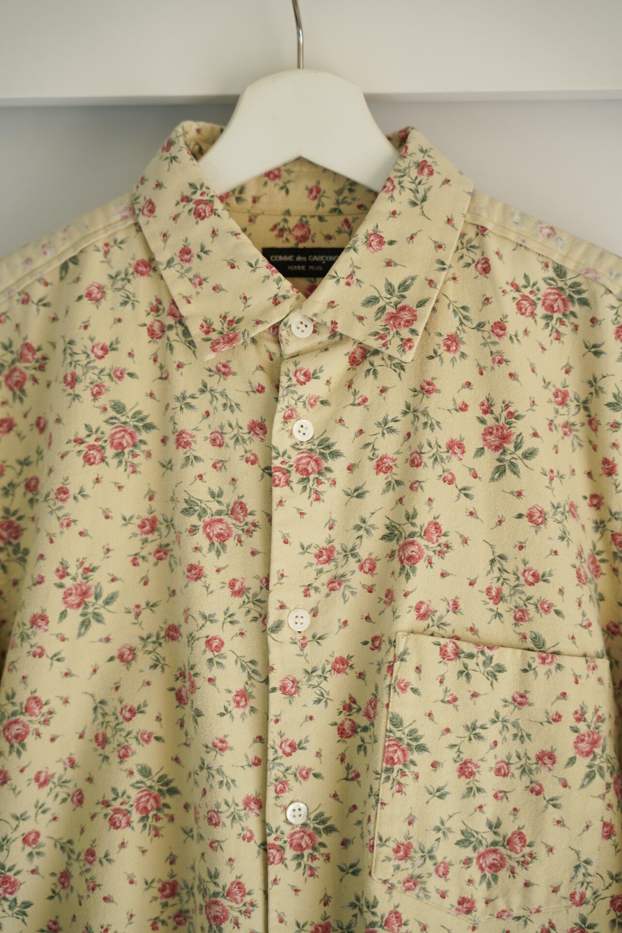 Comme des Garcons 98AW Floral Shirt — detail