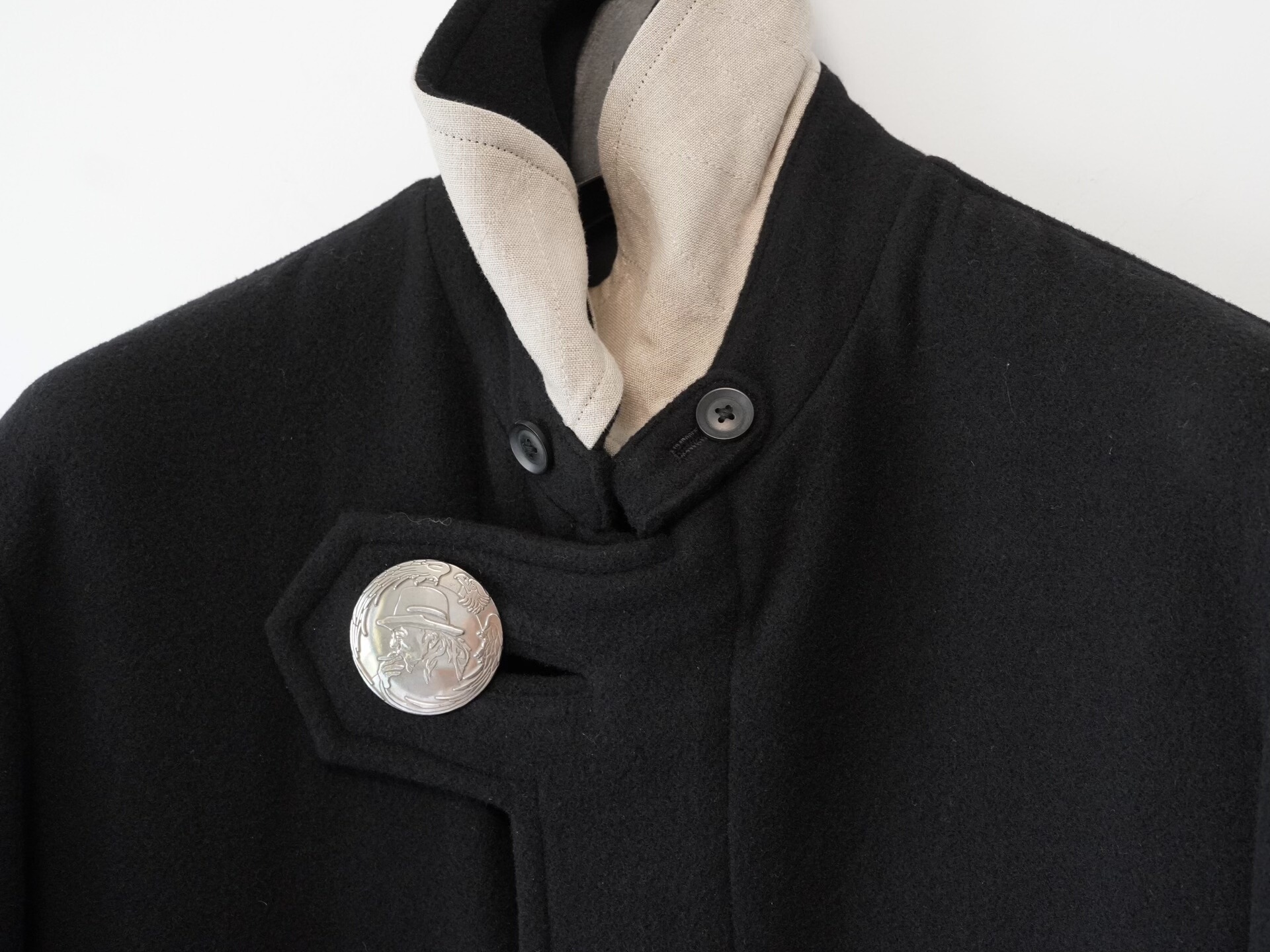 Yohji Yamamoto 2019AW Silver Button Coat — front