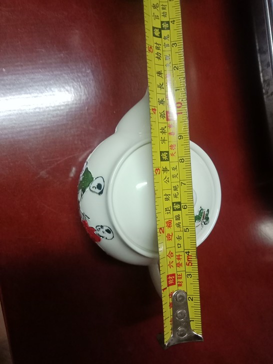 九十年代人物童婴图完整漂亮工艺好精品茶壶，品相尺寸如图，二手