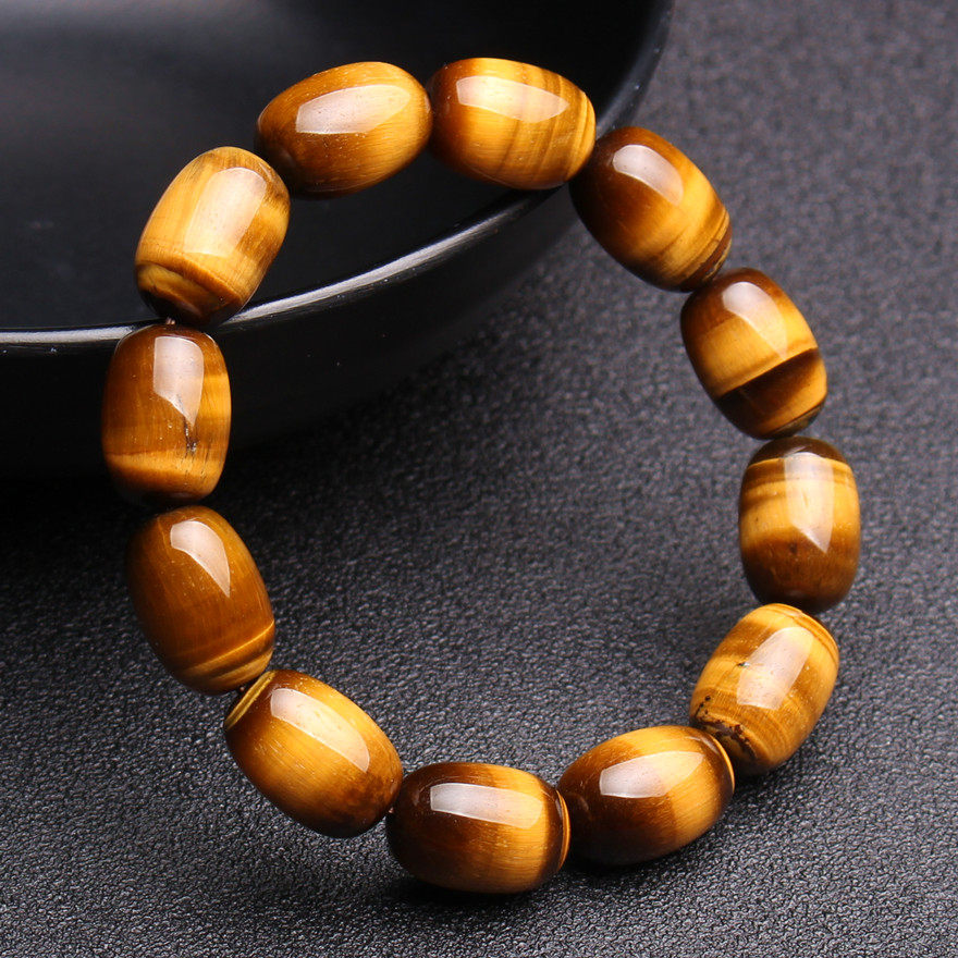 37.33克 11mm 天然虎睛石桶珠手链