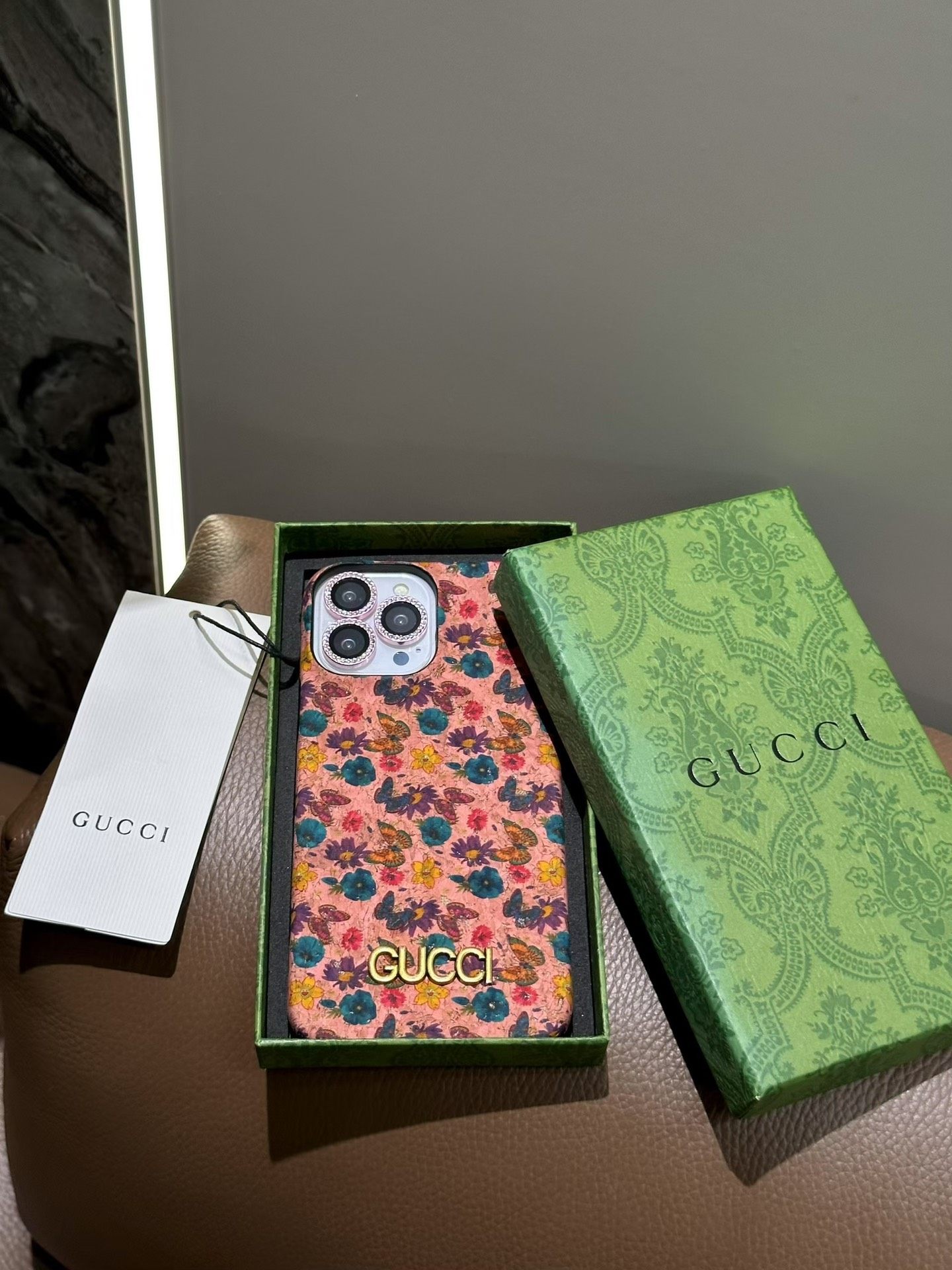 实拍全新 Gucci原版花语系列 轻奢进口油墨高品质粉色花语