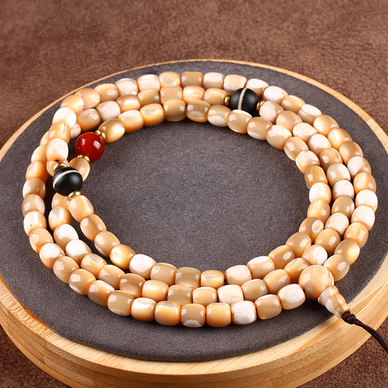 文玩收藏 炫美老鱼骨 温润 念珠佛珠手串手链阿里拍卖 f146