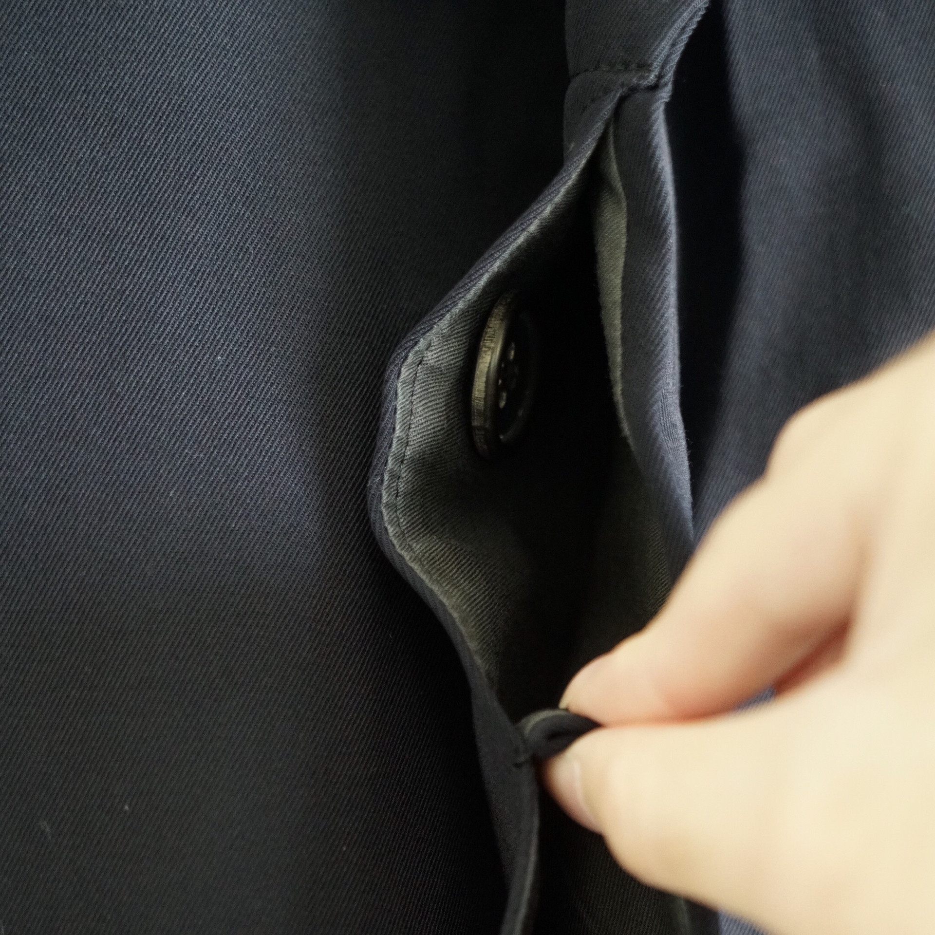 Yohji Yamamoto 94SS Slanted Hidden-Button Suit — back