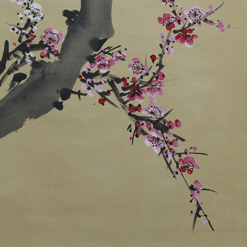 佚名老画 冷艳清香梅花图 日本画 金槌宝成拍卖r909