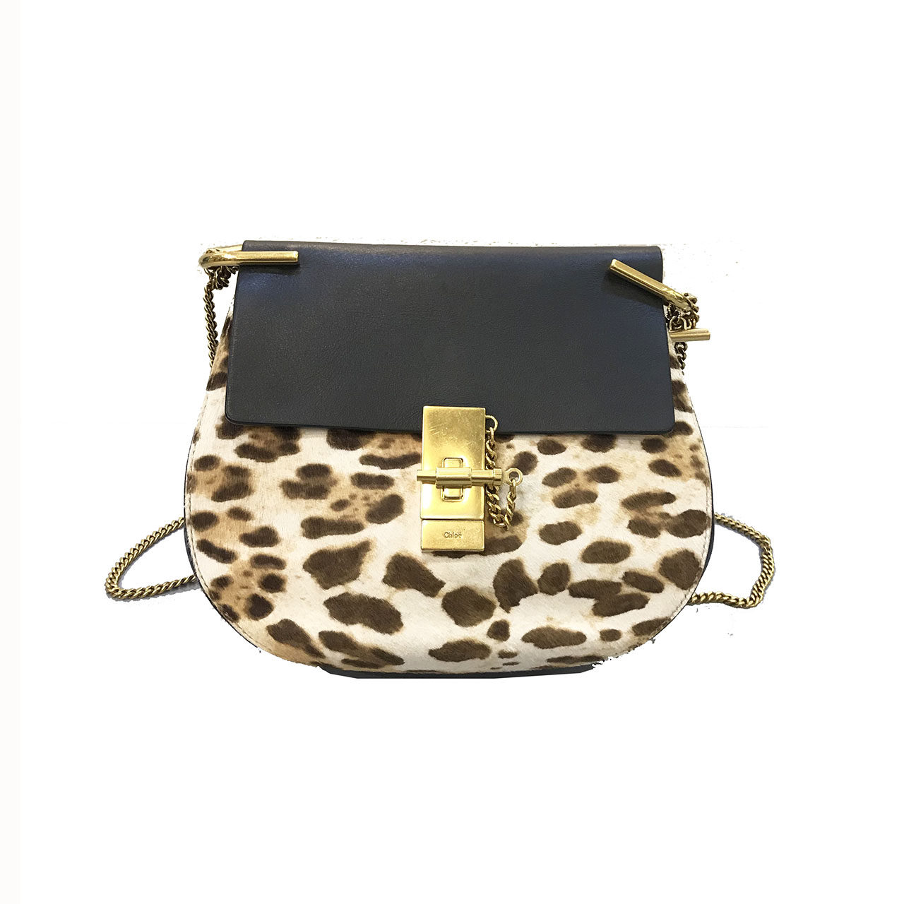 [9.5新]克洛伊chole拼色小猪包单肩斜跨女包-408