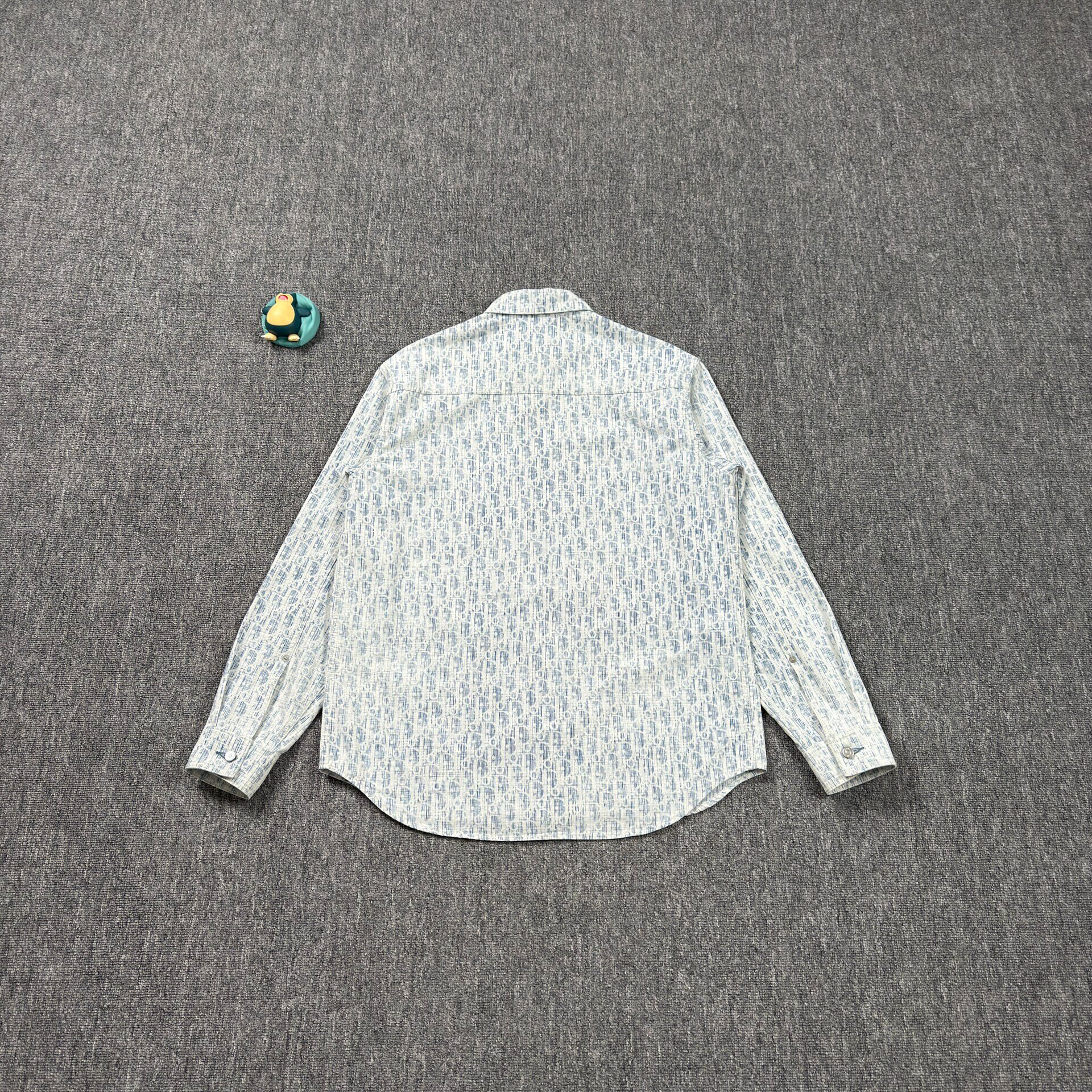 Dior Oblique Blue Shirt Jacket — front