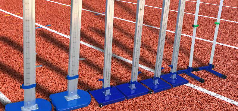 Прыжок в высоту 比赛专用铝合金跳高架学校田径器材跳高横杆海绵垫子可移动升降 Dei Mori