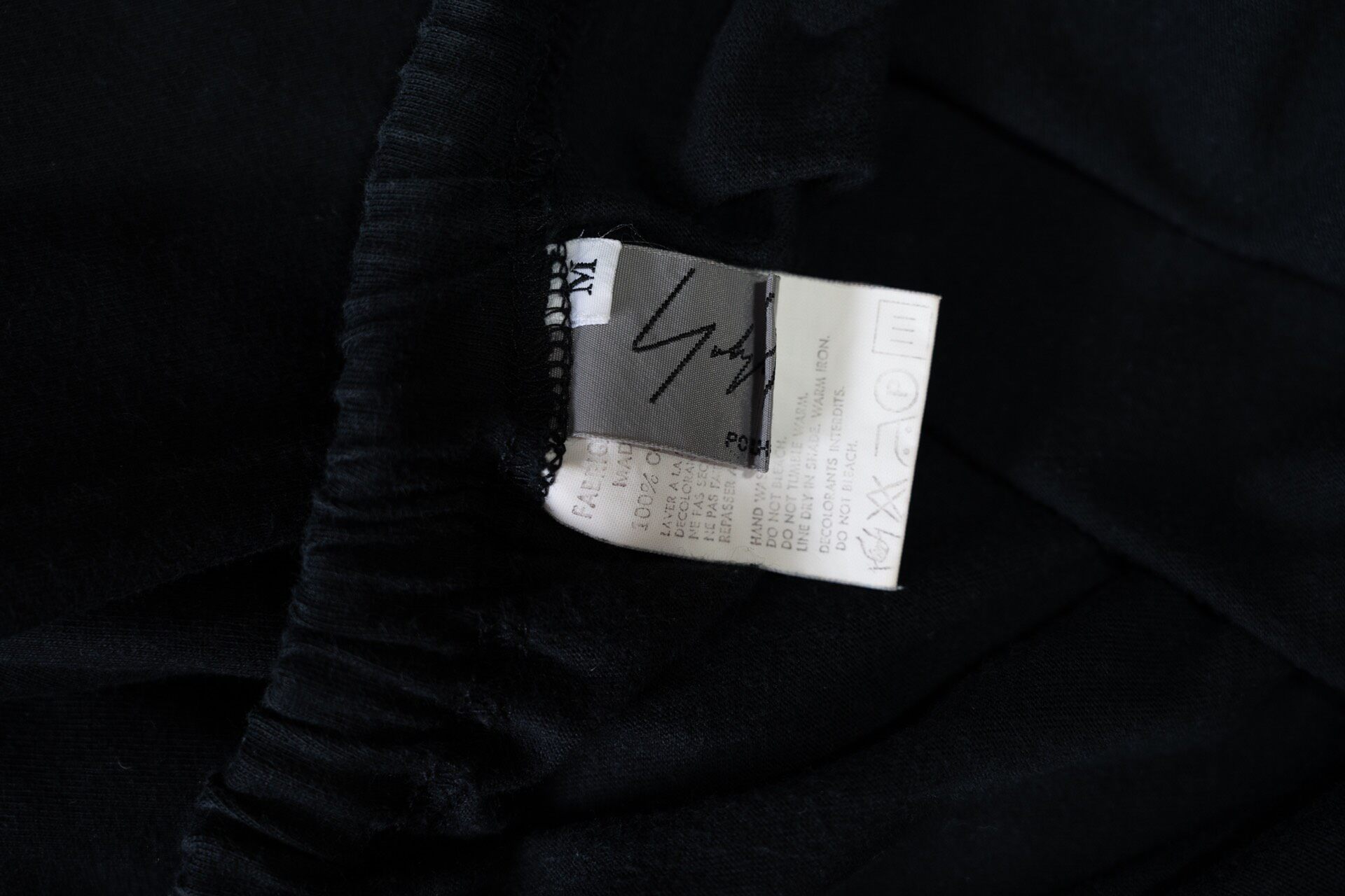 Yohji Yamamoto 93SS Black Cropped Pants — back