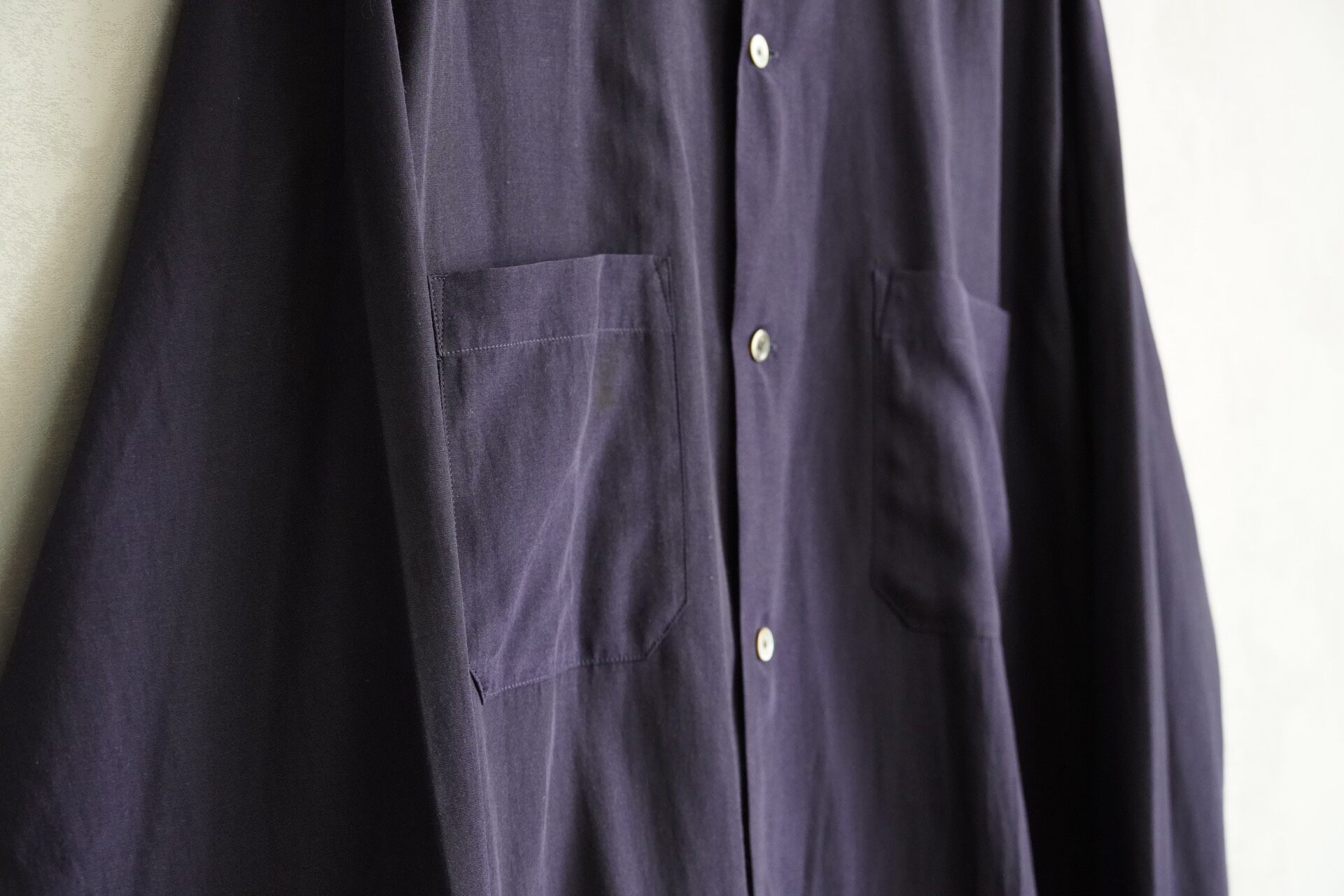 Yohji Yamamoto Neckline Floral Embroidery Shirt — back