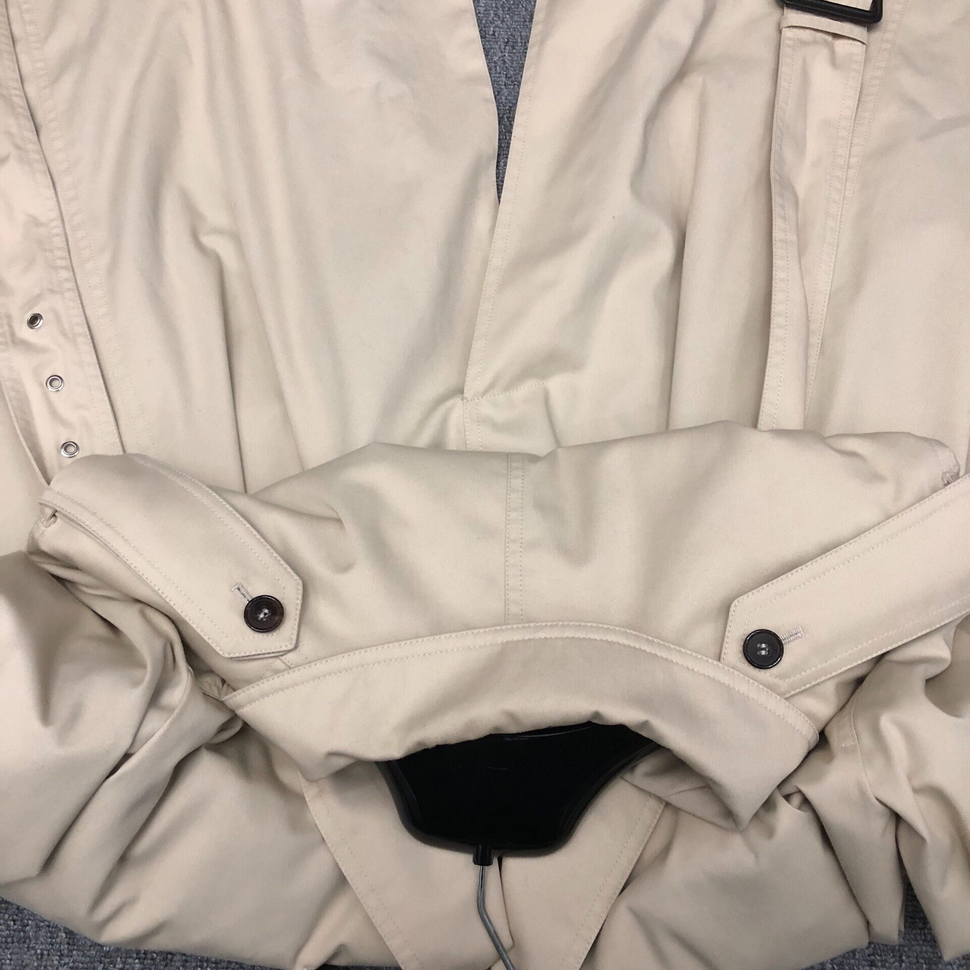 Saint Laurent 16FW Khaki Trench Coat — detail