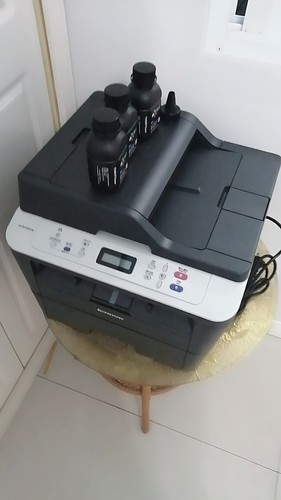 联想7615dna黑白激光打印机一体机复印扫描自动双面打印a4家用办公