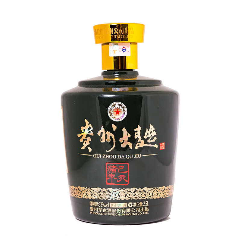 贵州茅台集团 53度贵州大曲 生肖猪年 酱香型白酒礼盒 2.5l/坛