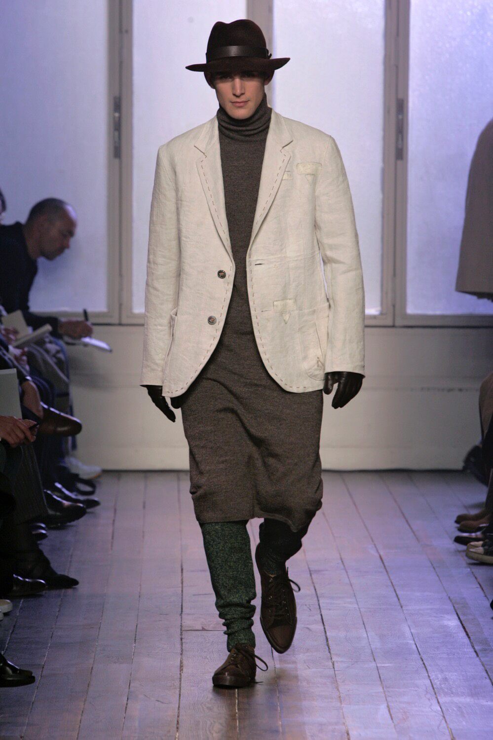 Yohji Yamamoto 05AW Silver Button Suit — detail
