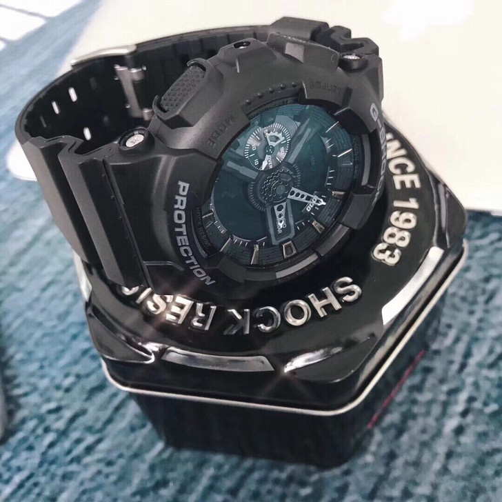 卡西歐G-Shock-GA110全黑，黑武士