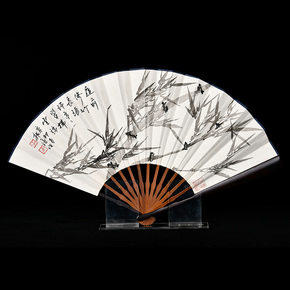 19:000次出价【乾亦元】折扇 唐云杰 《小院秋声起》书法书画当前价