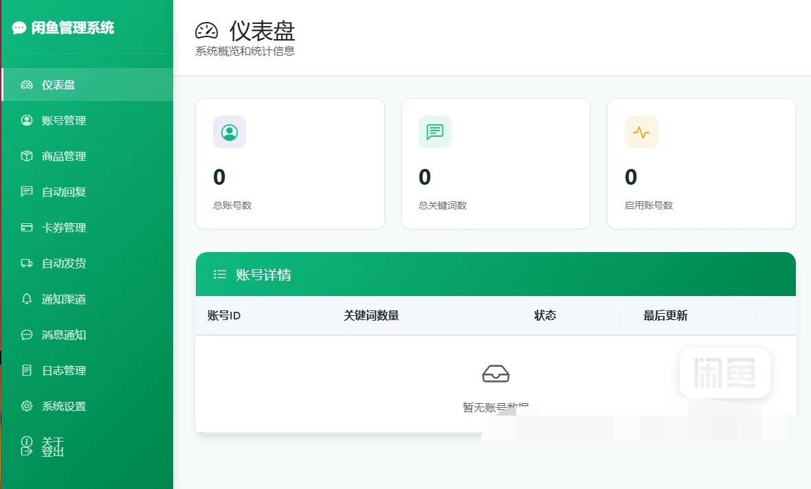 最新整理闲鱼自动回复系统，成品+源码，可自行部署到服务器