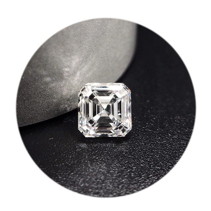 主钻0.77克拉h色vvs2净度阿斯切形天然钻石可定制求婚戒指吊坠