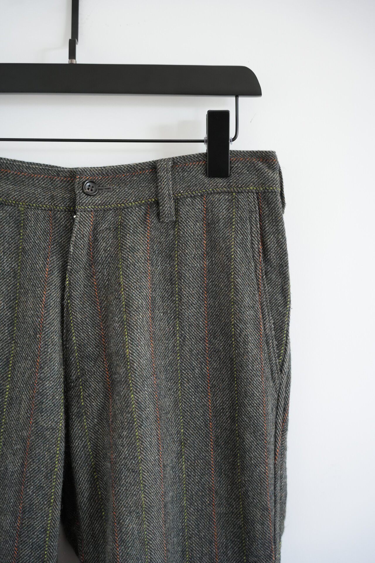 Comme des Garçons 06AW Striped Tweed Trousers — detail