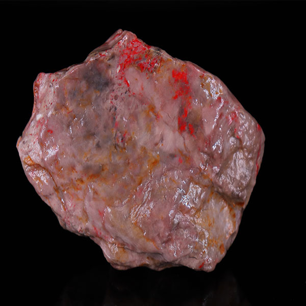 昌化老坑鸡血石原石 已开天窗 可做摆件 可锯章 血色艳丽 l6074