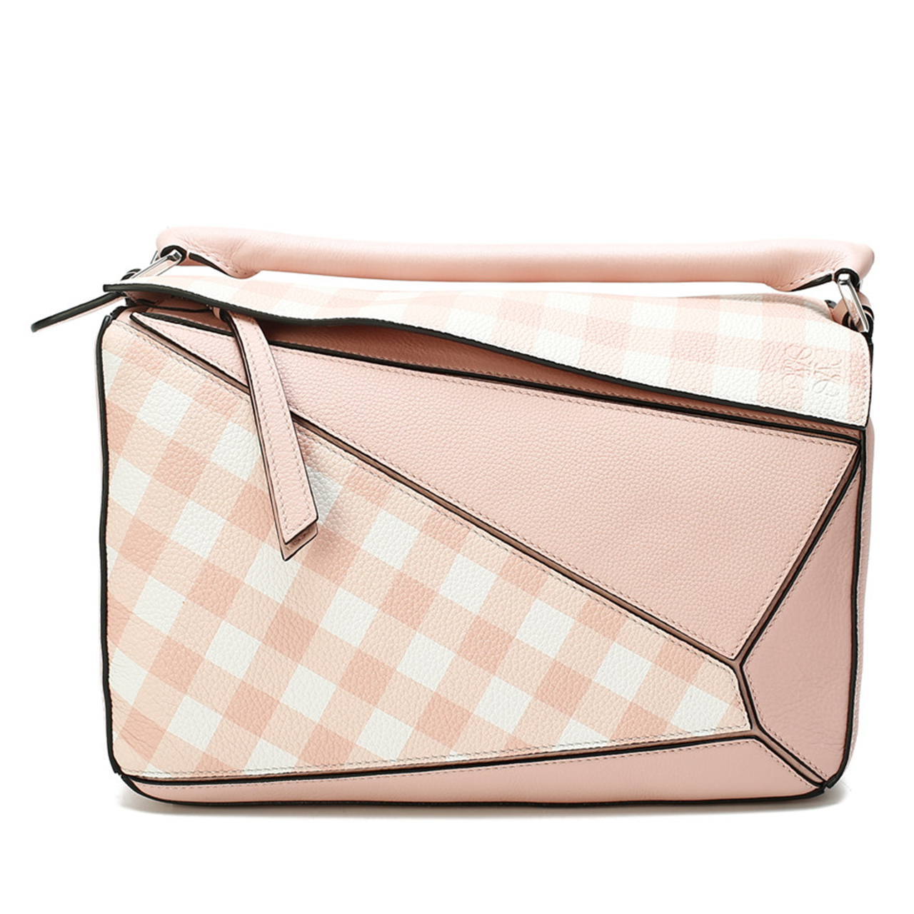 [9.9新]罗意威loewe女士粉色puzzle中号几何包p148407266