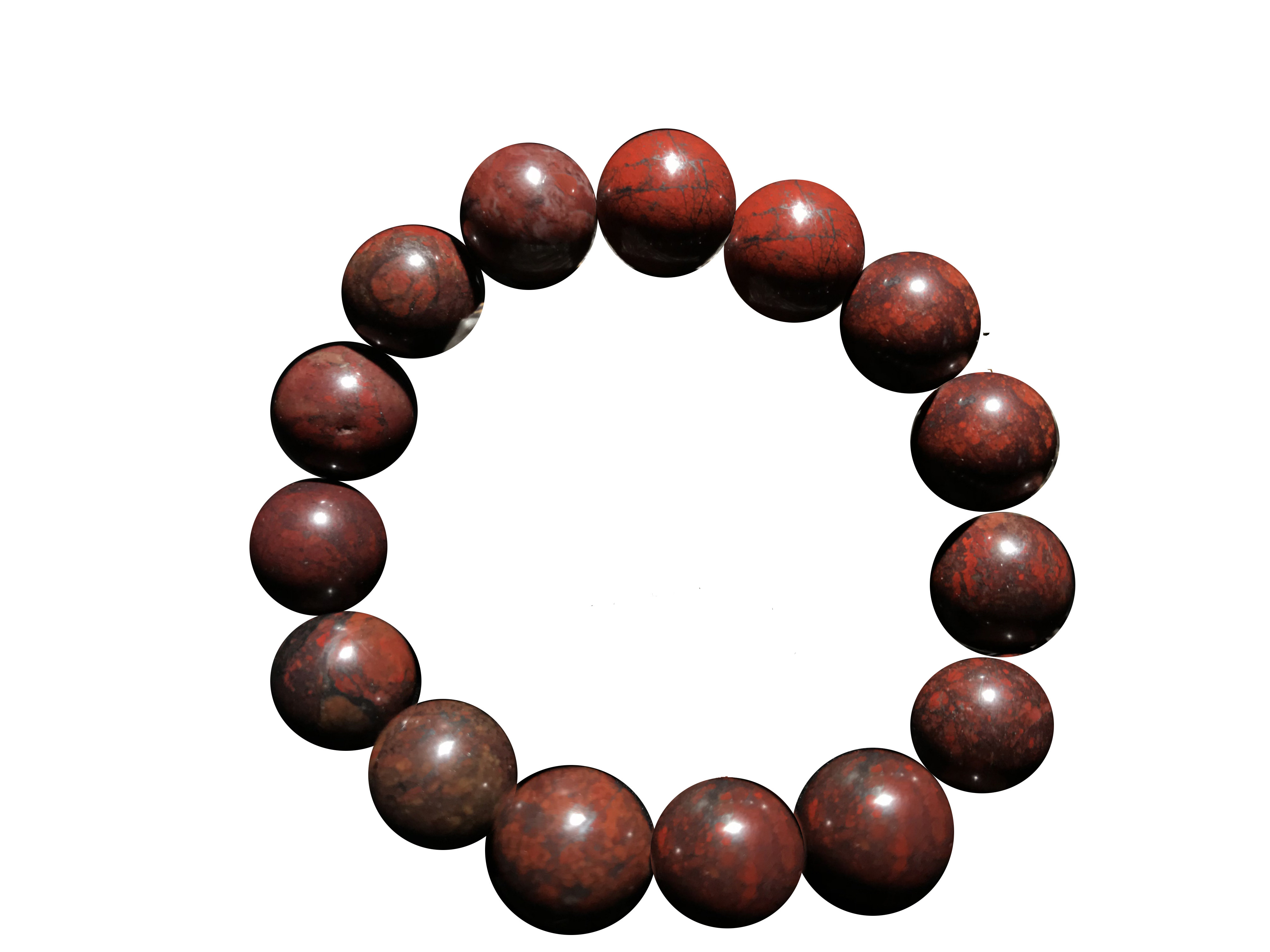 f31天然红伊丁陨石佛珠手串