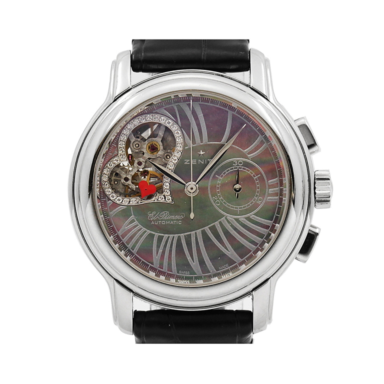 [9.5新]真力时el primero系列开心计时原镶钻自动机械表y259