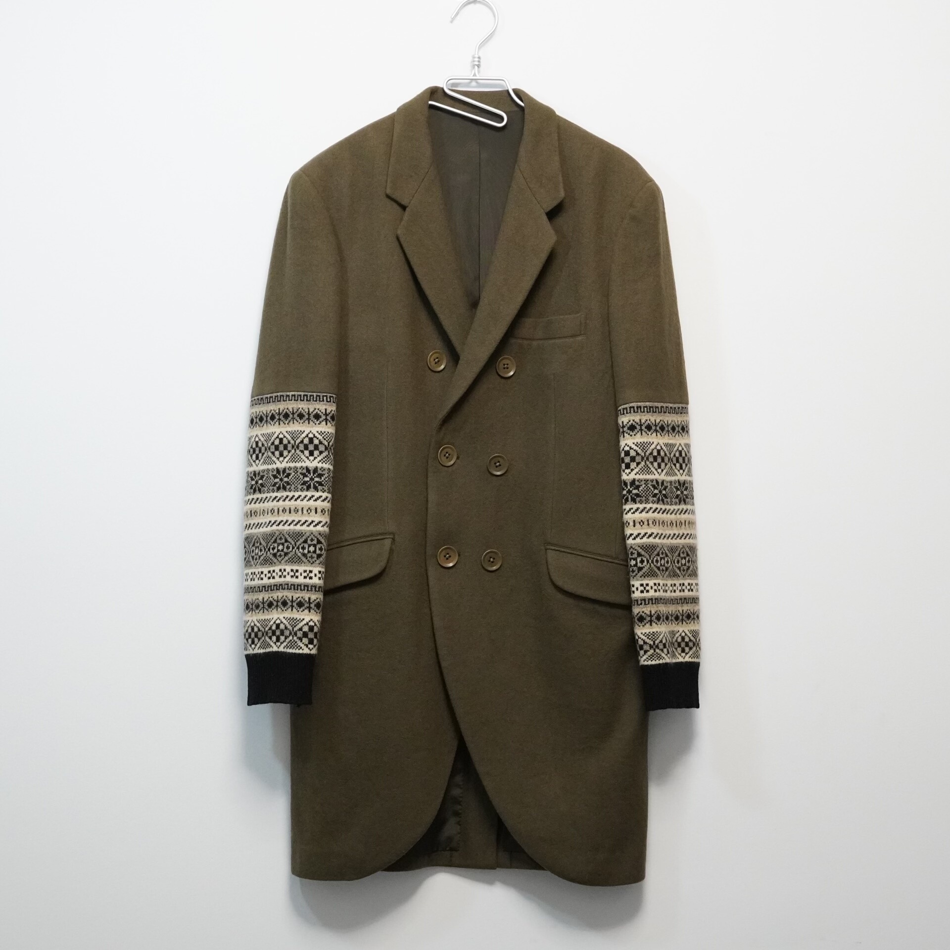 Yohji Yamamoto 07AW Knit Panel Tailcoat — front