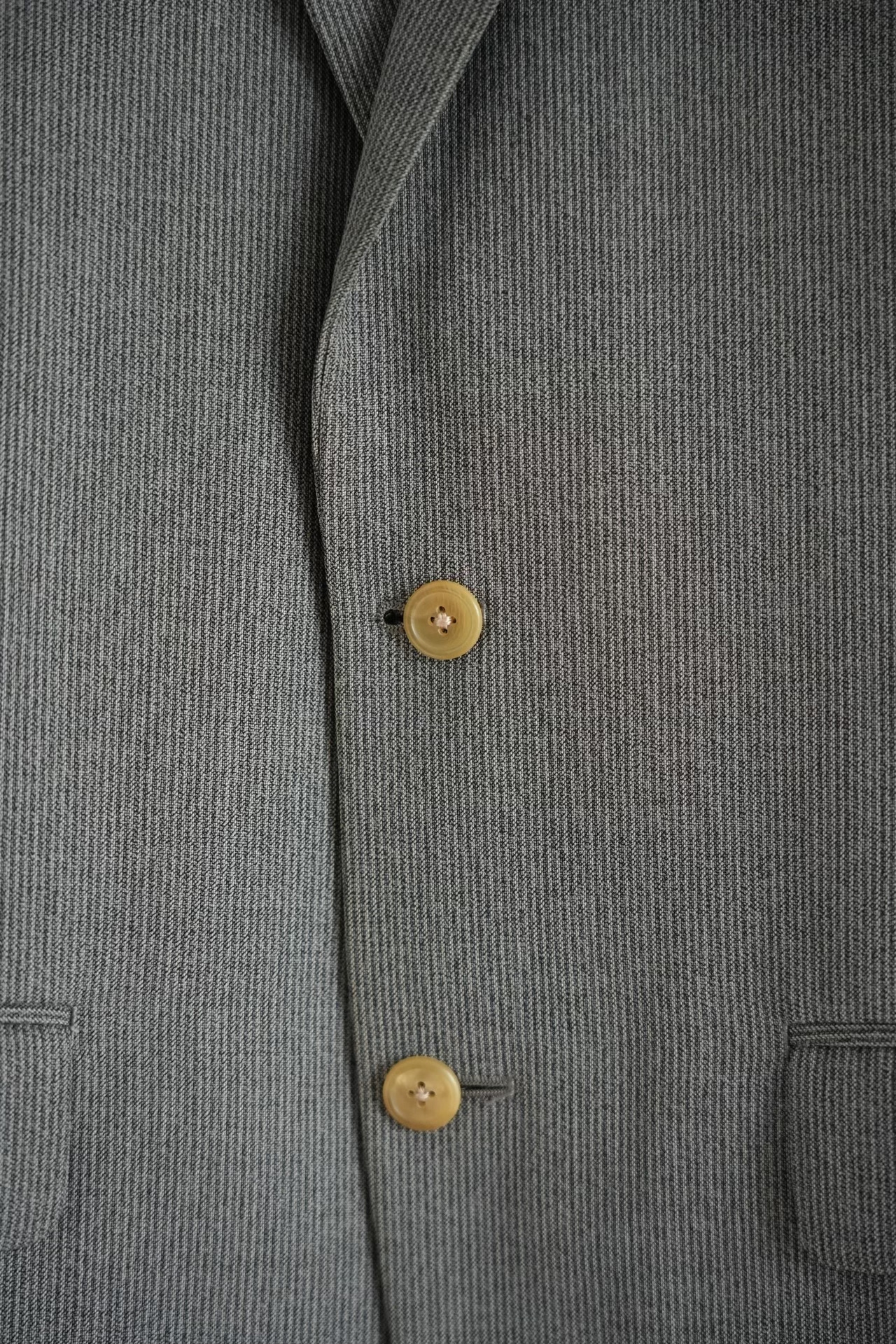 Yohji Yamamoto 90s Fine Stripe Blazer — label