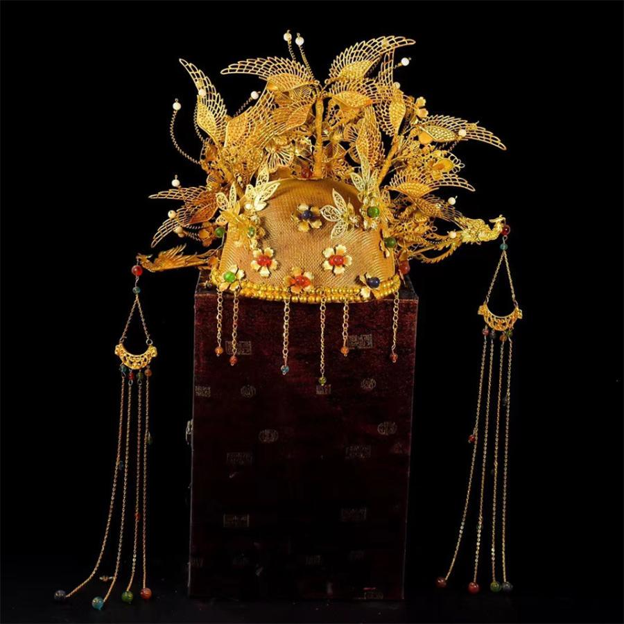 cp776疑似旧藏铜鎏金凤冠帽 - 司法拍卖 - 阿里资产