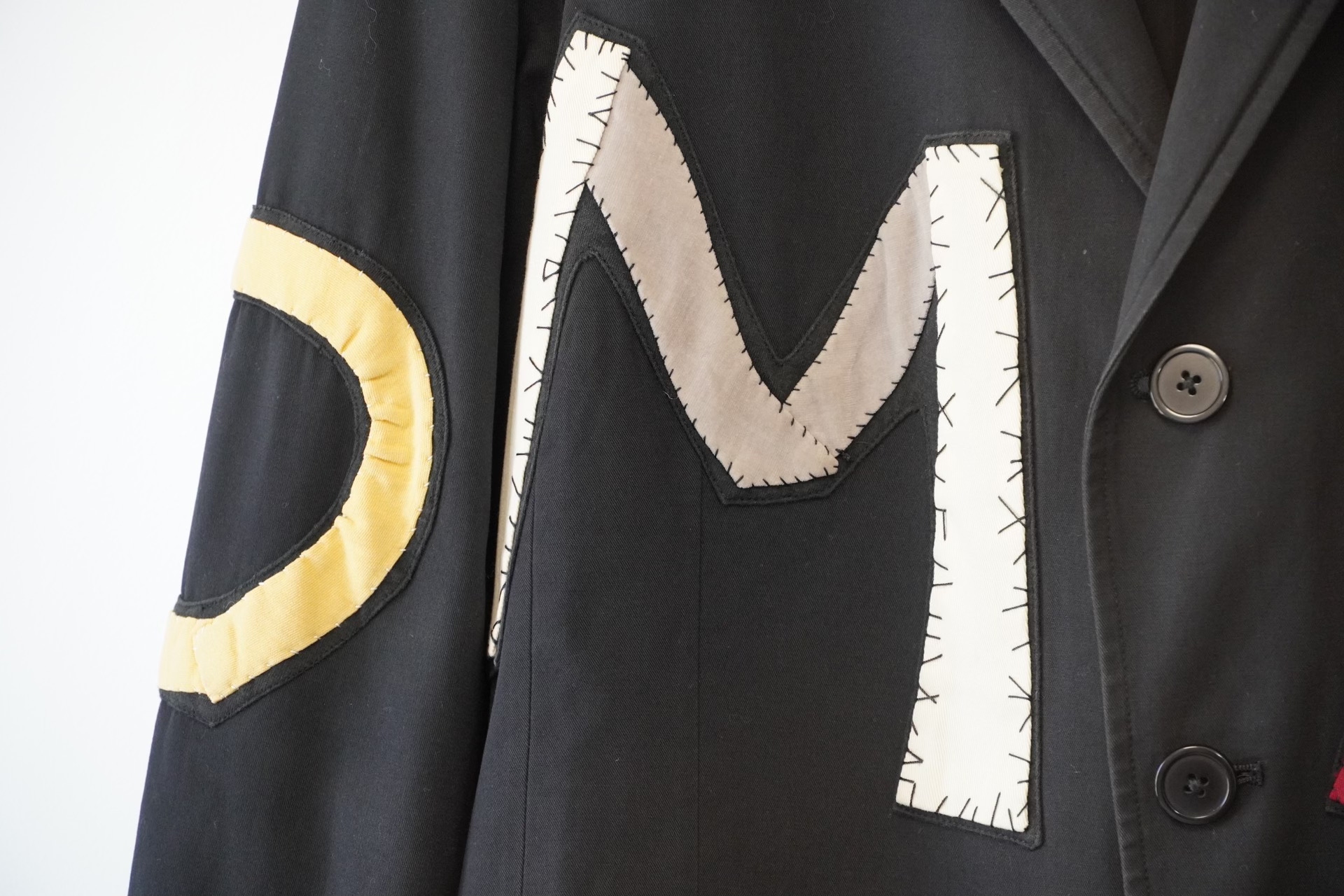 Yohji Yamamoto 80SS Letter Patch Jacket — label