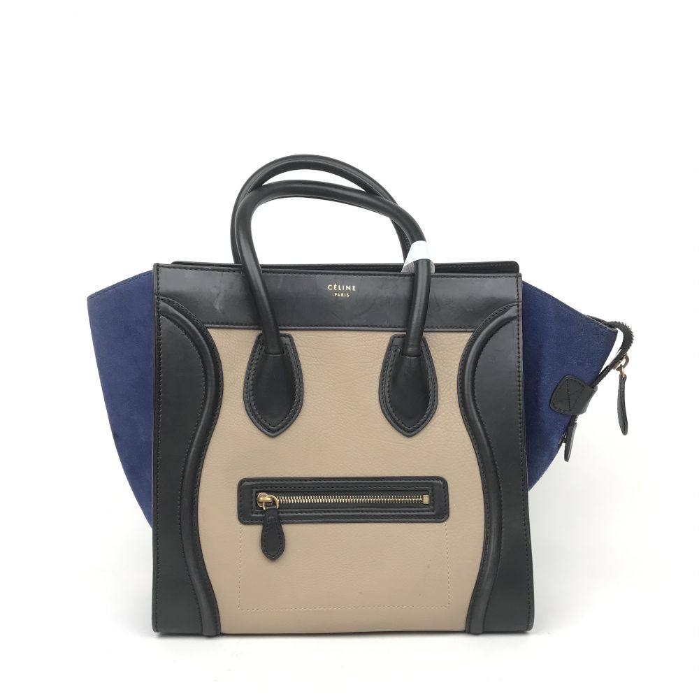 [95新]celine思琳luggage笑脸包手提包c1346089226公价22500