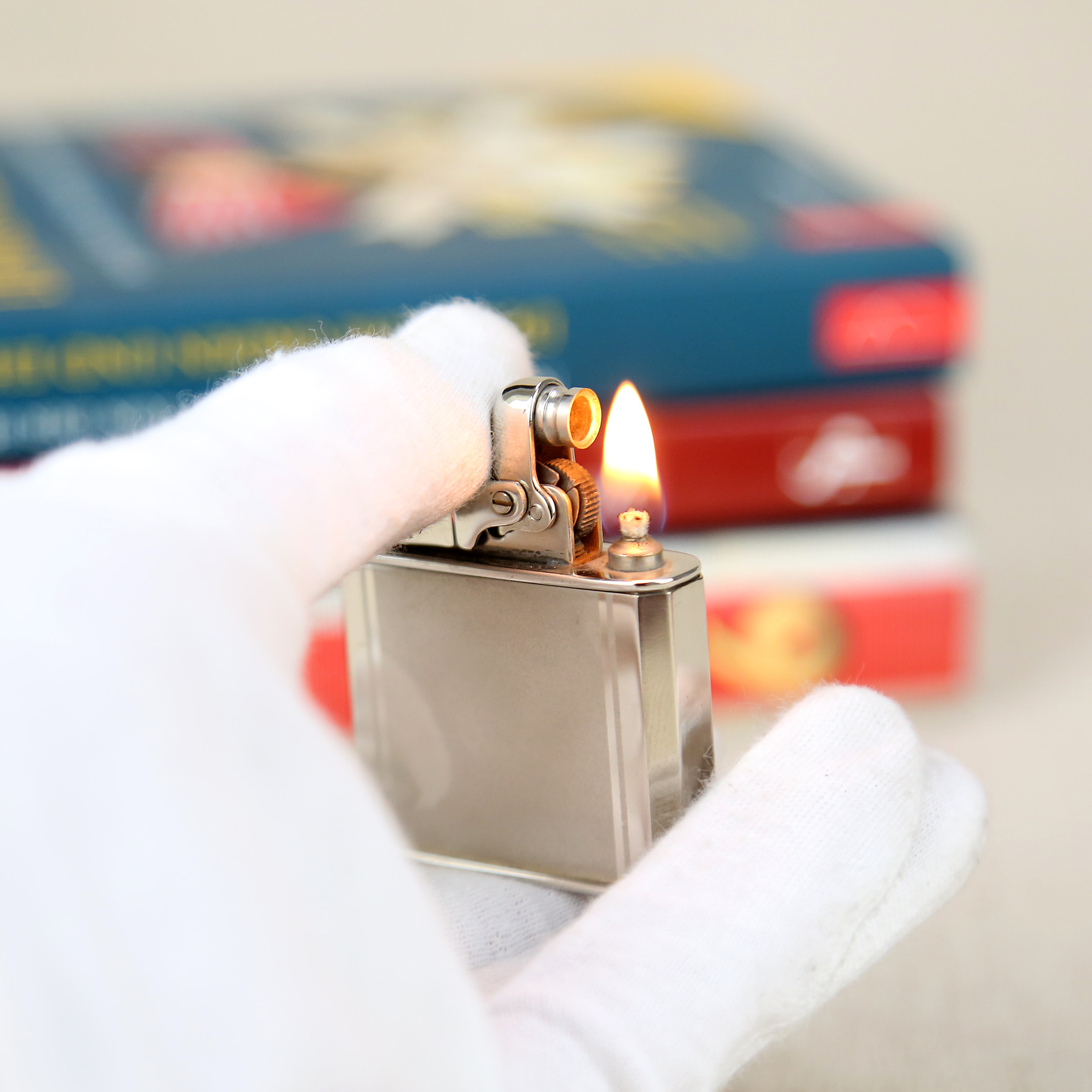 [98新]罕见德国30年代出产第壹代易百乐牌煤油古董打火机