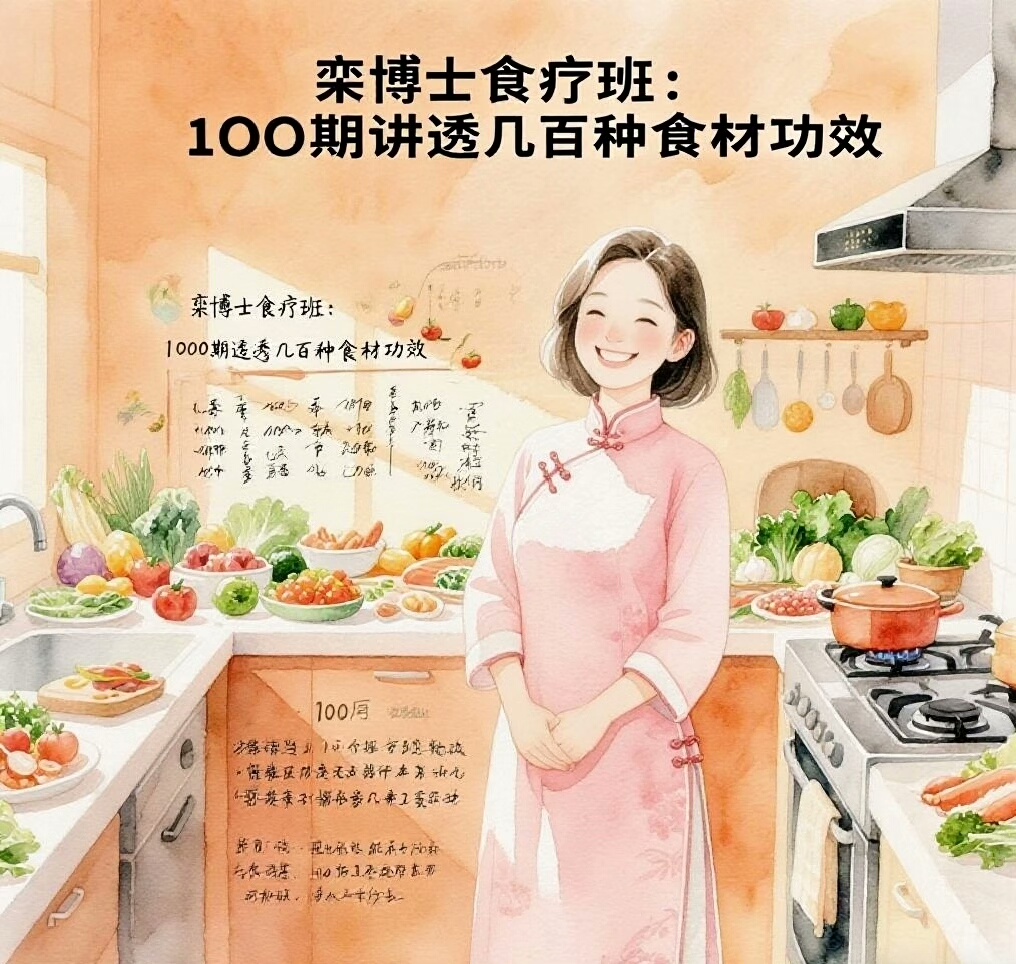 栾博士食疗班，食疗网课，食材功效，食物分析电子资料
