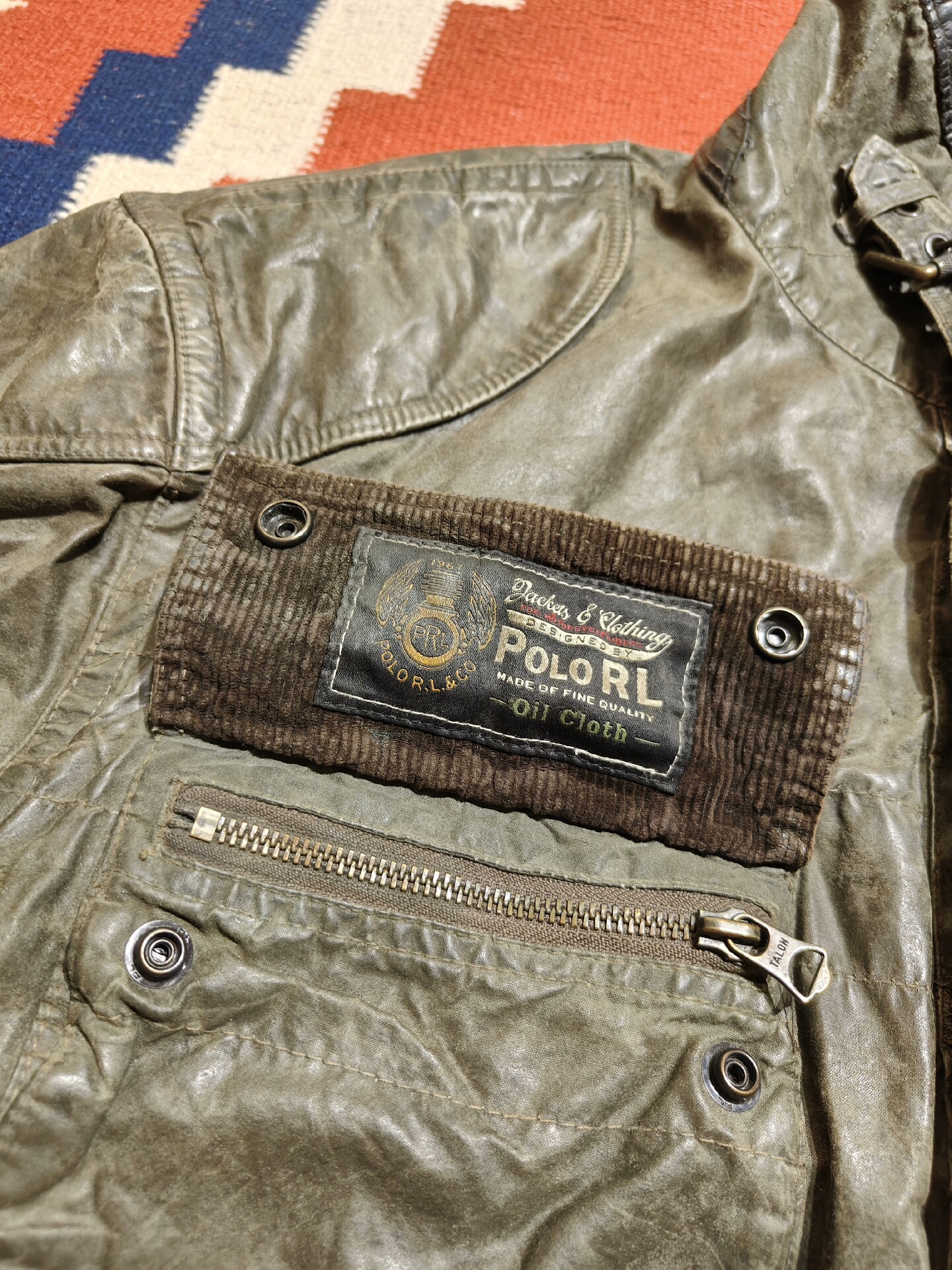Polo Ralph Lauren RRL Motorcycle Jacket — detail