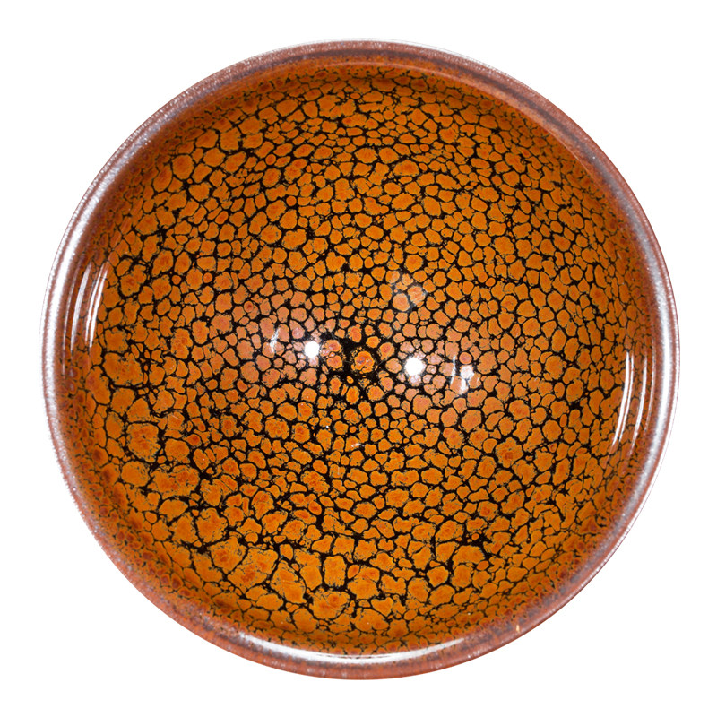 【黄鹧鸪盏】口径9cm 建阳建盏瓷器主人杯品茗杯 专属礼盒 证书