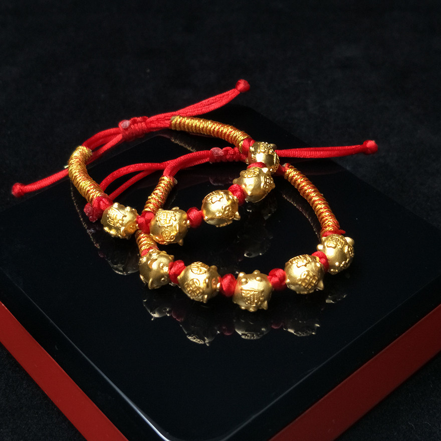 9五福猪转运猪宝宝手链2条