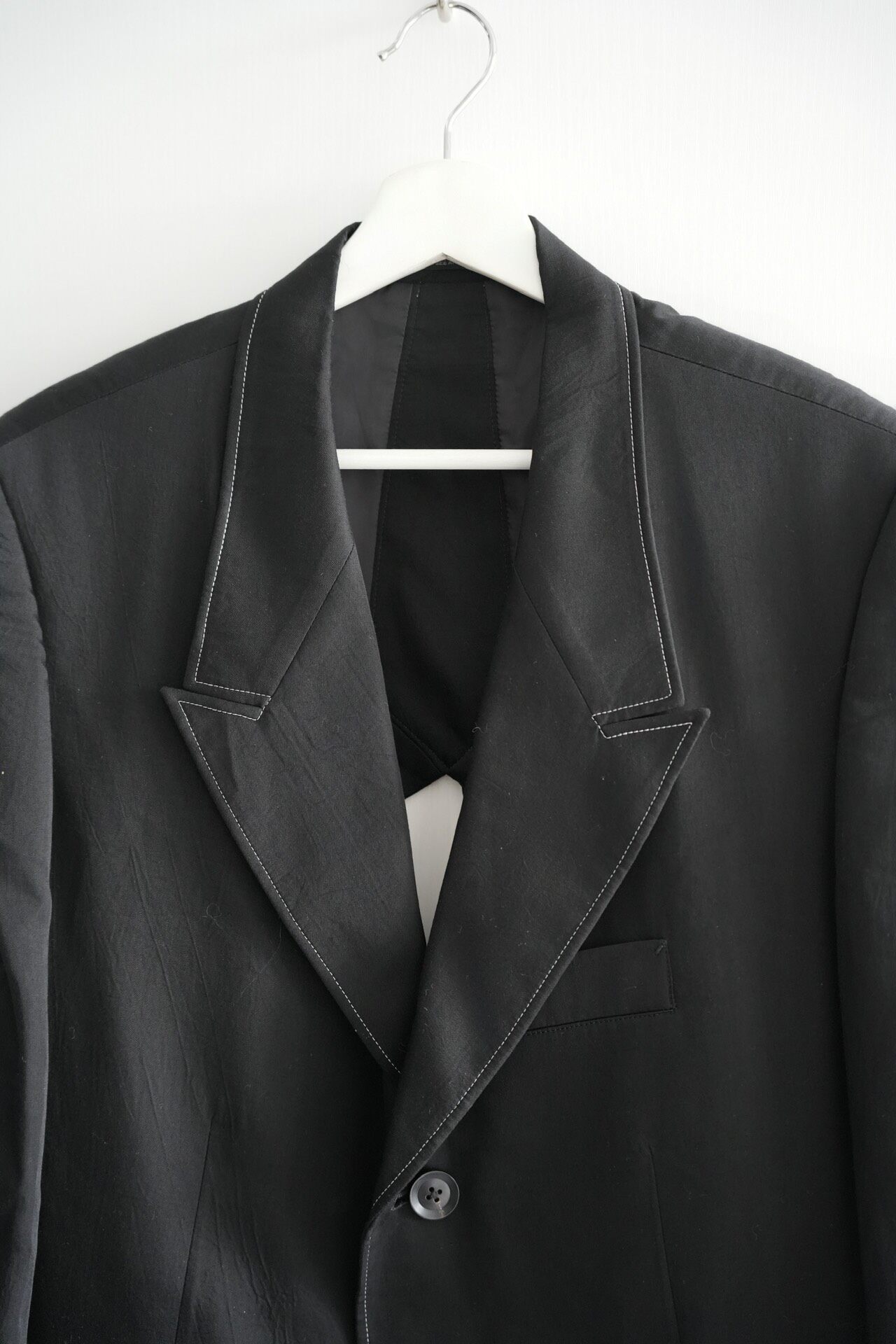 Yohji Yamamoto 19SS Back Cutout Blazer — detail