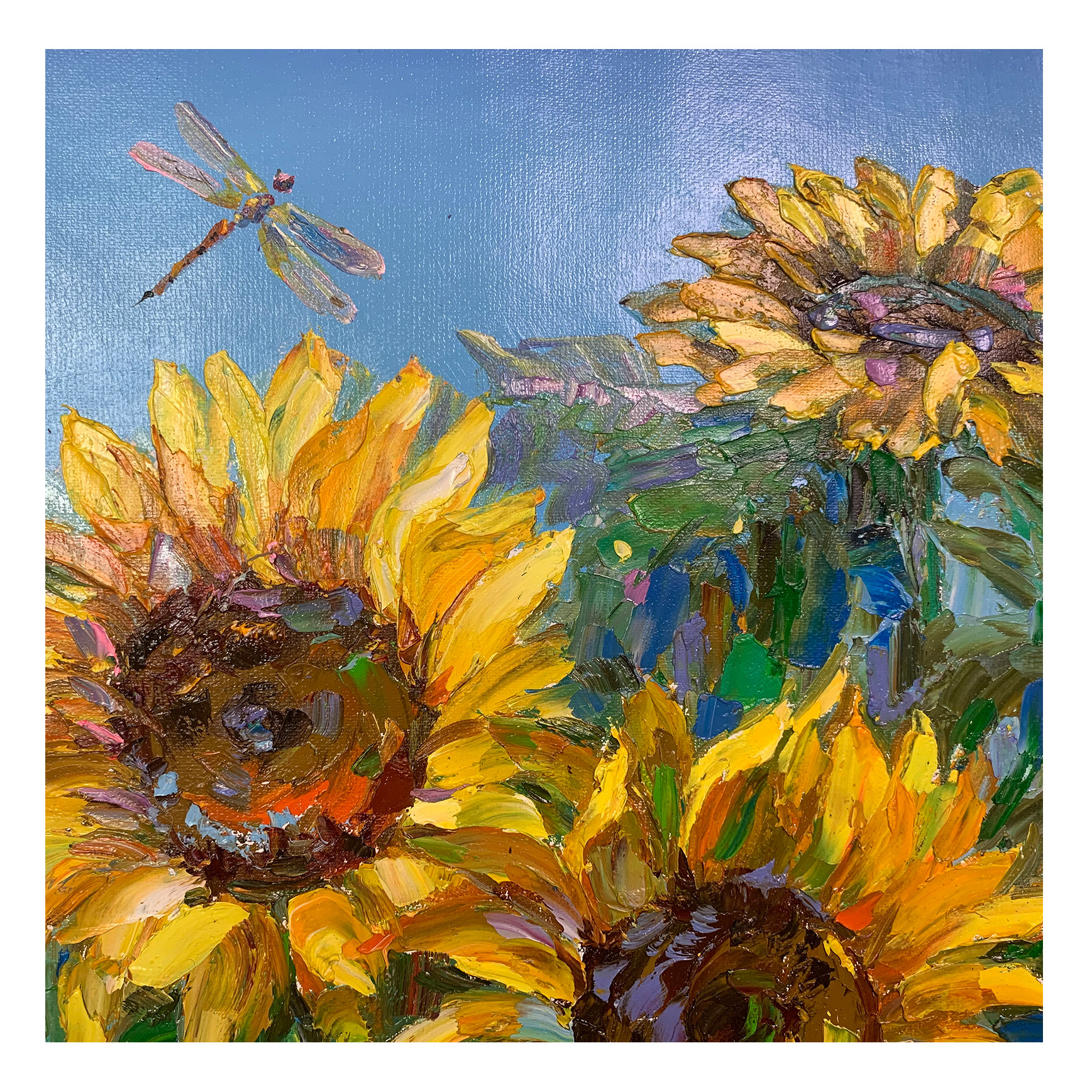 朝鲜油画拍卖 功勋艺术家 金益 《向日葵》 星朝美术馆 客厅玄关