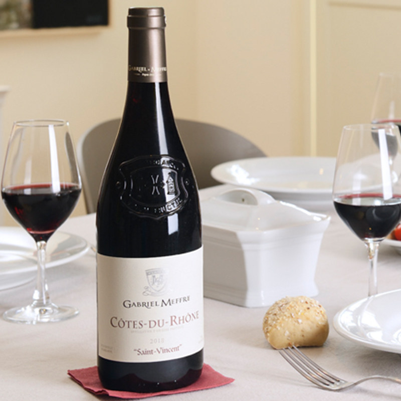 66【酩绯】5箱 法国罗纳河谷产区露颂世家aoc干红葡萄酒 750ml