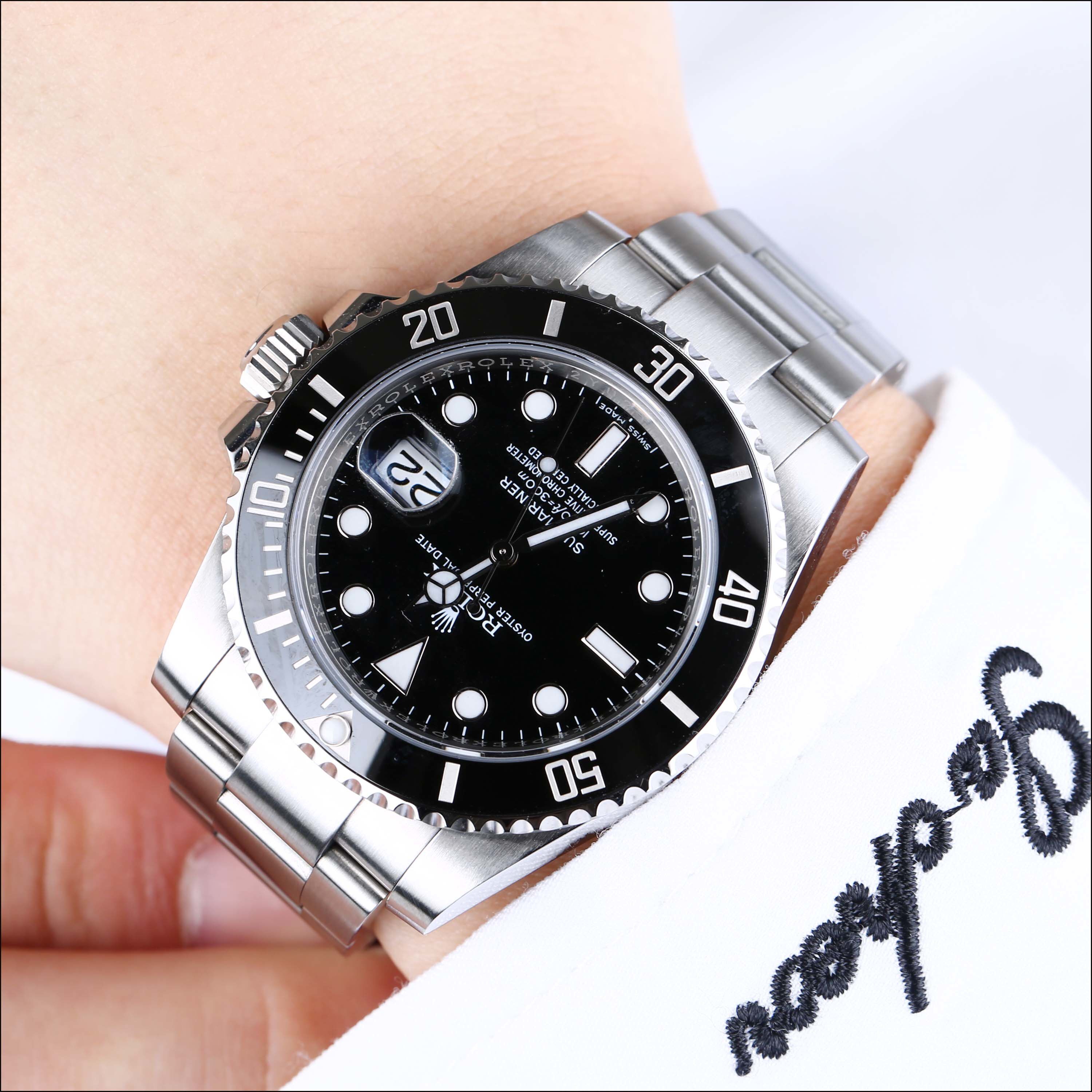 [9.8新]劳力士黑鬼116610ln潜航者型系列精钢自动机械男表