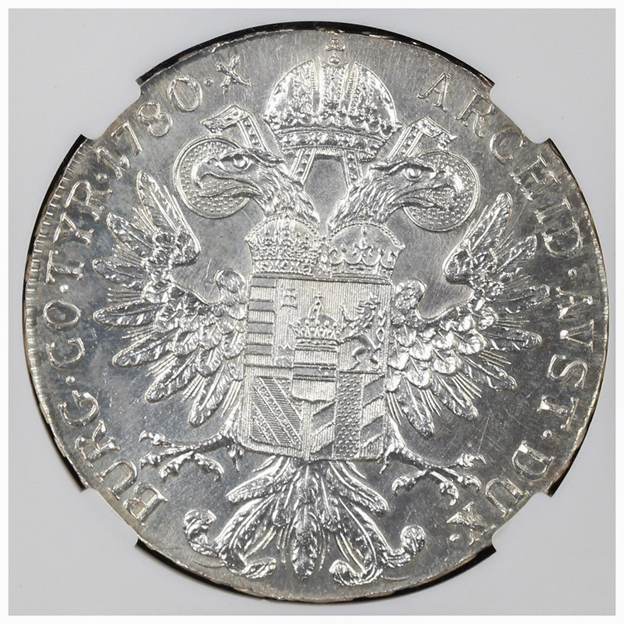 2767号奥匈帝国银币ms67美品