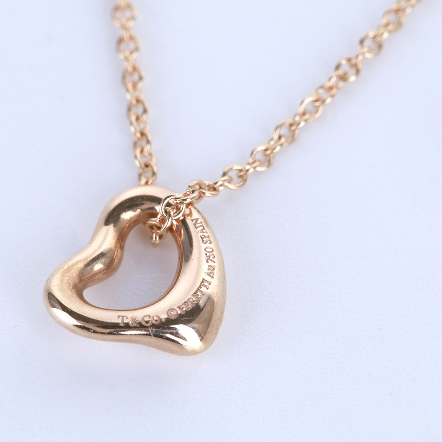 [9.5新]轻奢蒂芙尼tiffany 女士750玫瑰金心型项链65783