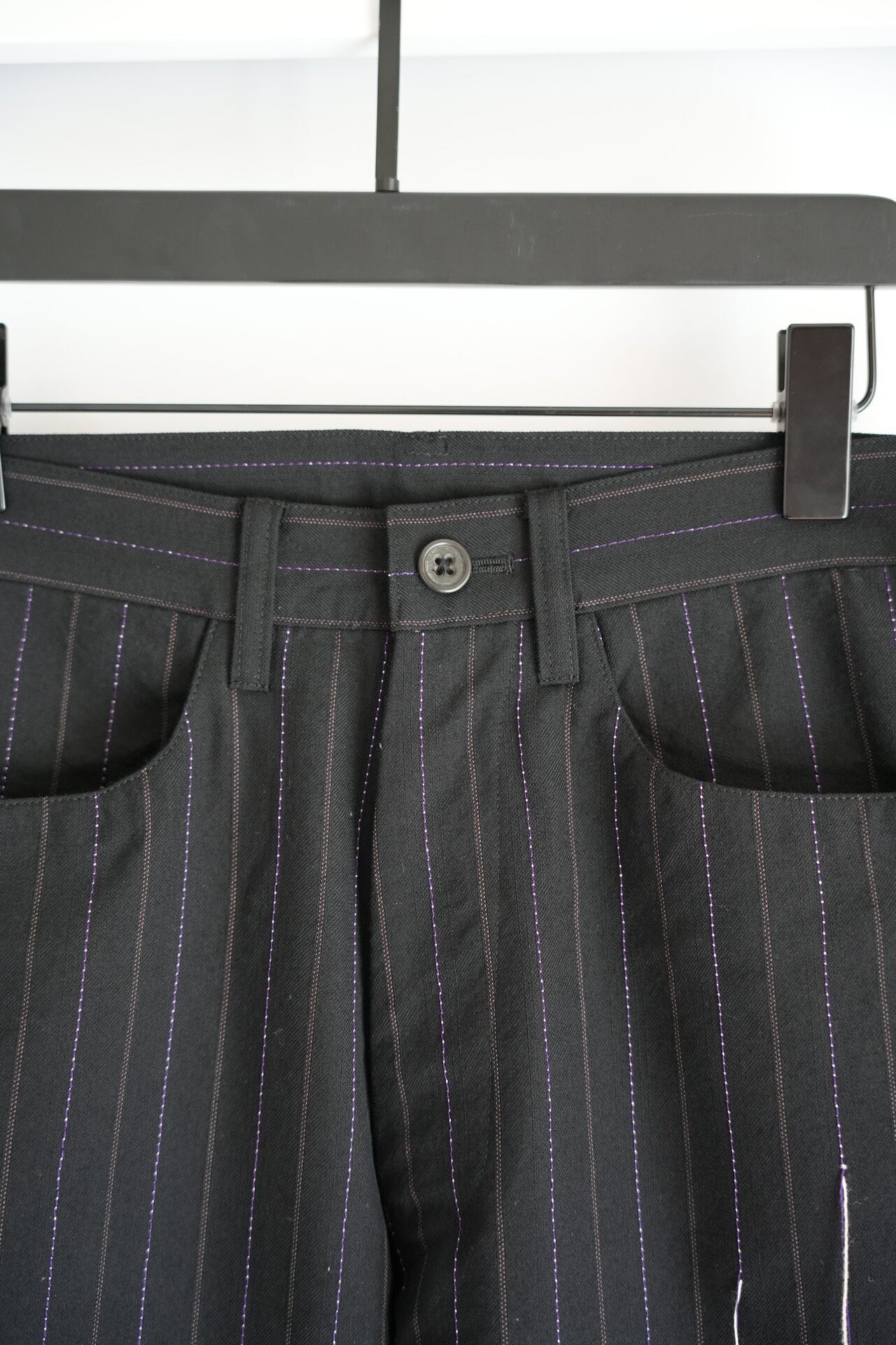 Yohji Yamamoto 03AW Broken Pinstriped Trousers — back