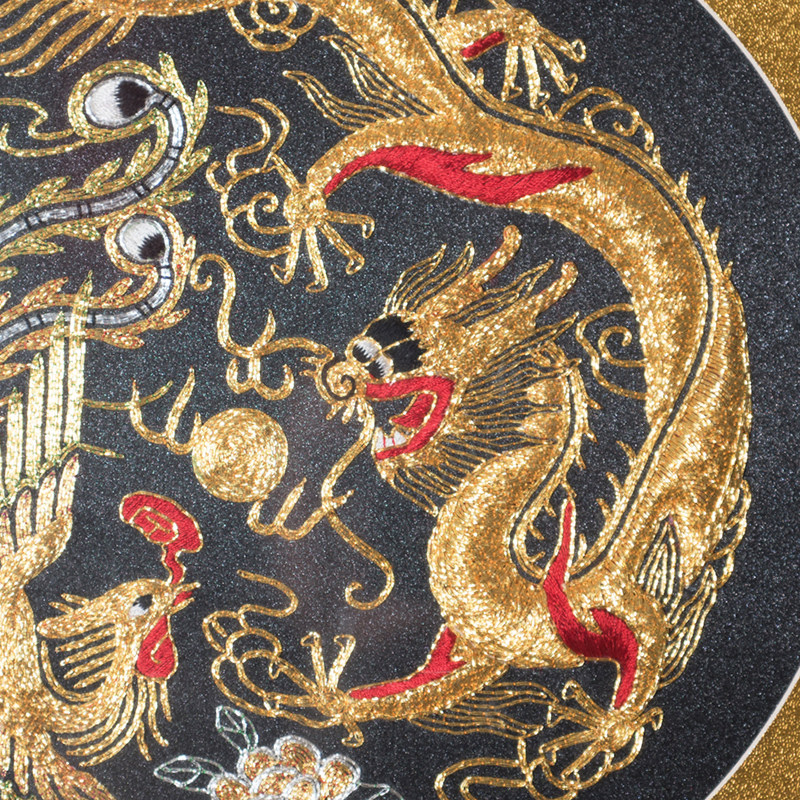 苏绣《龙凤呈祥》刺绣